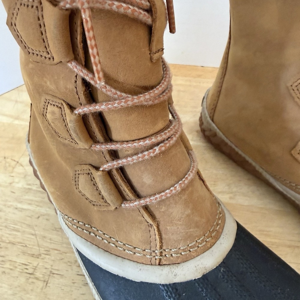 SOREL Out N About Plus Tall Waterproof Boot Elk Brown Size 8.5 Retail $180 - Picture 5 of 16